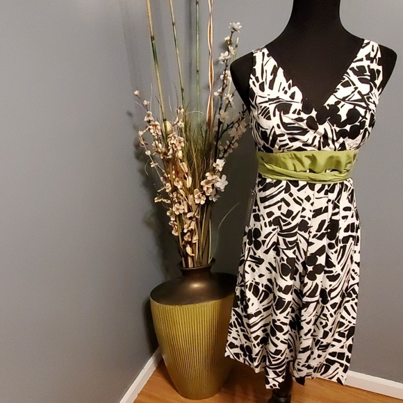 Ann Taylor Dresses & Skirts - Ann Taylor 100% Silk Black & White dress NWT